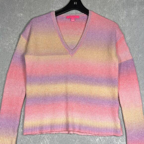 Lilly Pulitzer Chiya Sweater Women’s Small Yummy Melon Paradise $138 - Picture 2 of 9